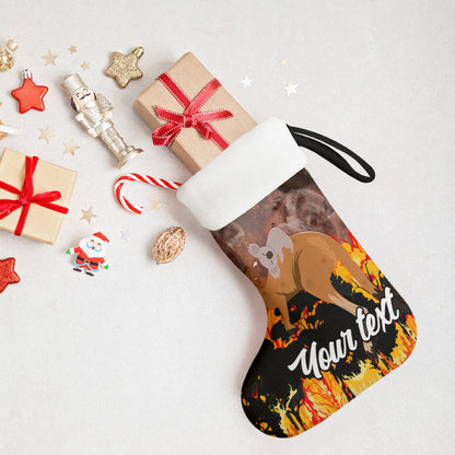 Personalised Save Wildlife Australia Christmas Stocking Bushfire