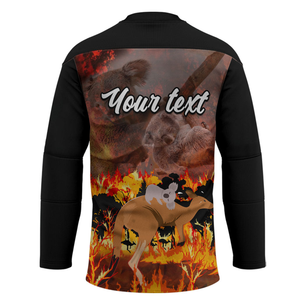 Personalised Save Wildlife Australia Hockey Jersey Australia Bushfire Recovery Wildlife Support