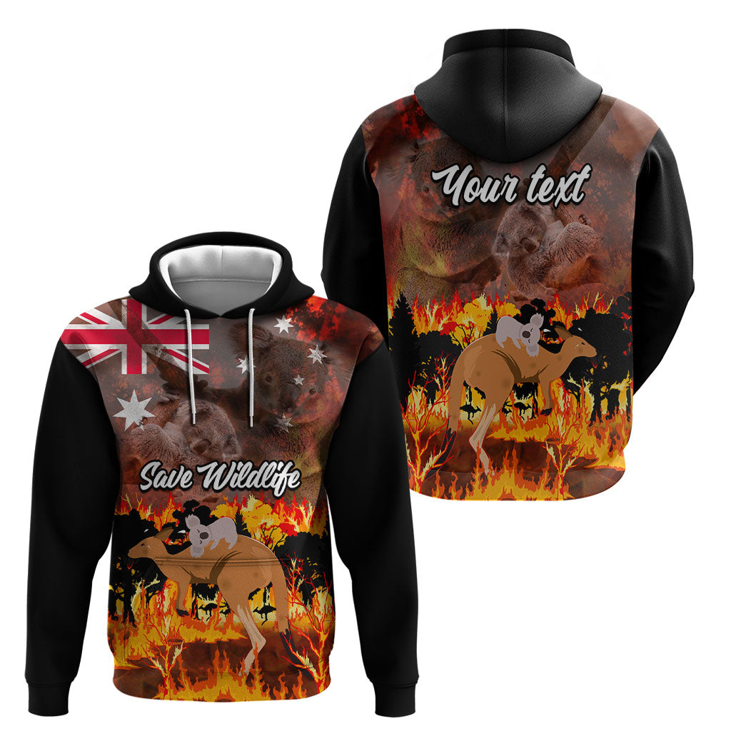 Personalised Save Wildlife Australia Hoodie Australia Bushfire Recovery Wildlife Support