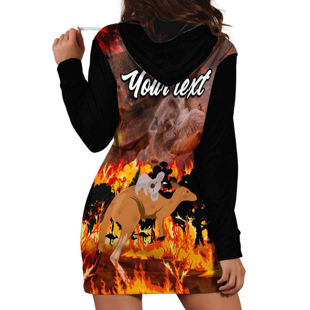 Personalised Save Wildlife Australia Hoodie Dress Australia Bushfire Recovery Wildlife Support