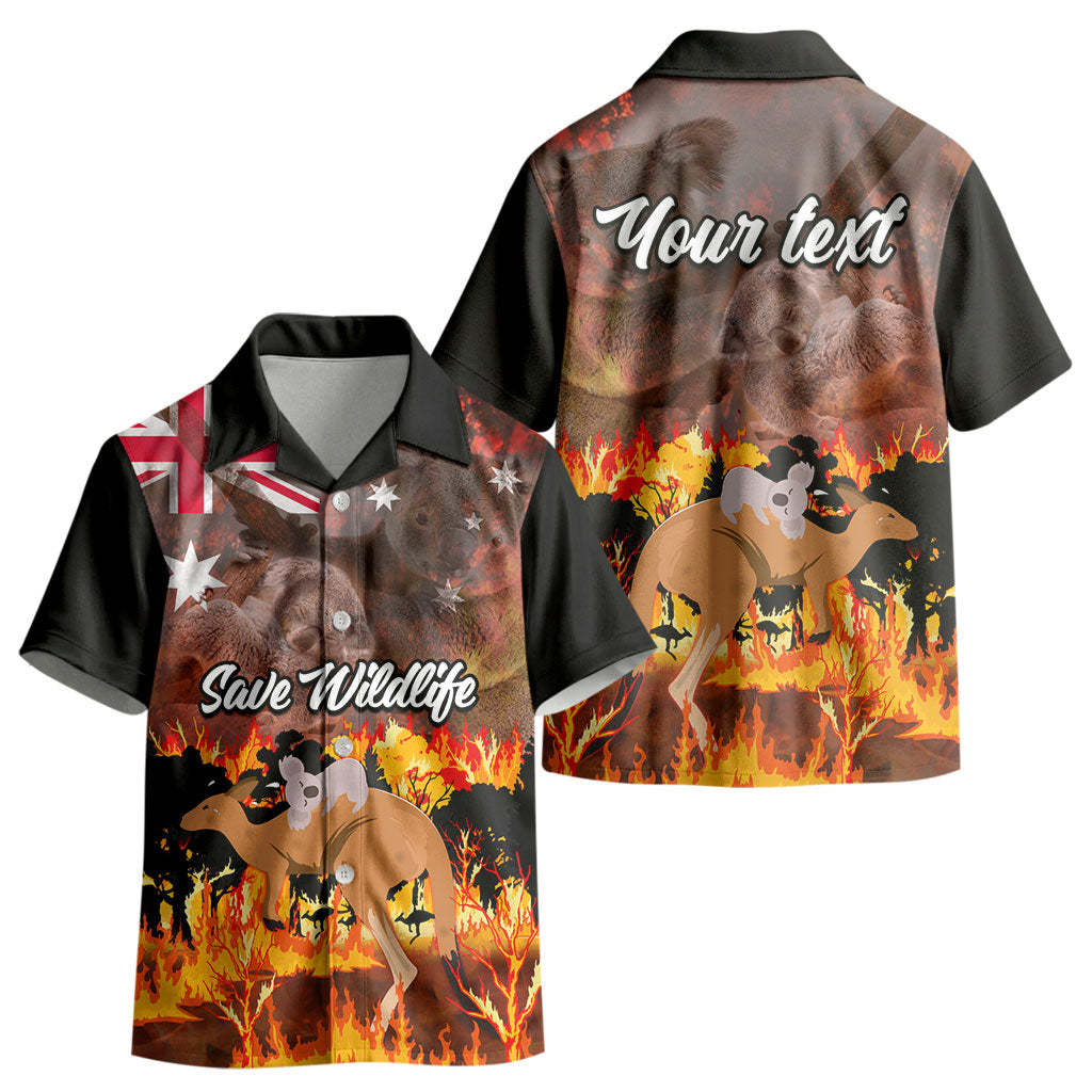 Personalised Save Wildlife Australia Kid Hawaiian Shirt Australia Bushfire Recovery Wildlife Support
