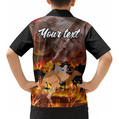 Personalised Save Wildlife Australia Kid Hawaiian Shirt Australia Bushfire Recovery Wildlife Support