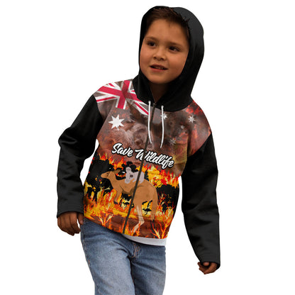 Personalised Save Wildlife Australia Kid Hoodie Australia Bushfire Recovery Wildlife Support
