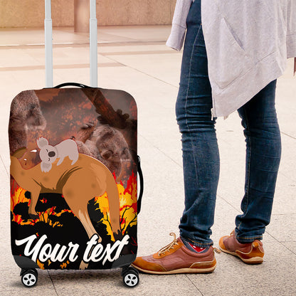 Personalised Save Wildlife Australia Luggage Cover Australia Bushfire Recovery Wildlife Support