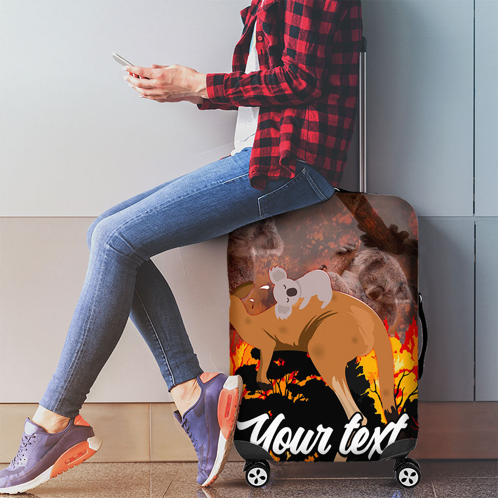 Personalised Save Wildlife Australia Luggage Cover Australia Bushfire Recovery Wildlife Support