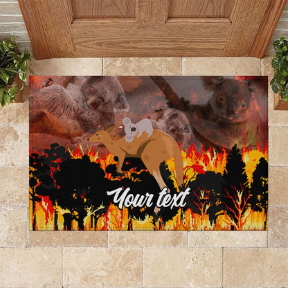 Personalised Save Wildlife Australia Rubber Doormat Australia Bushfire Recovery Wildlife Support