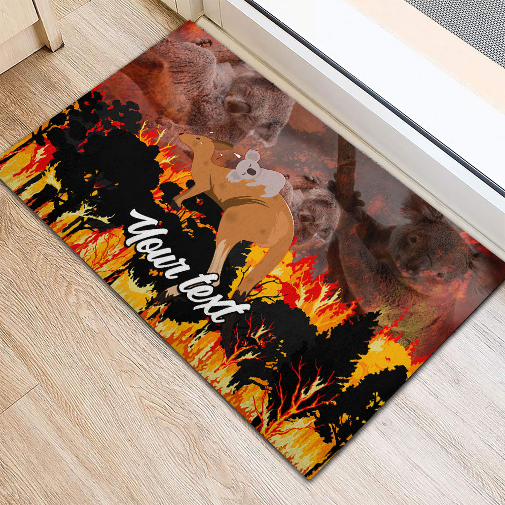 Personalised Save Wildlife Australia Rubber Doormat Australia Bushfire Recovery Wildlife Support