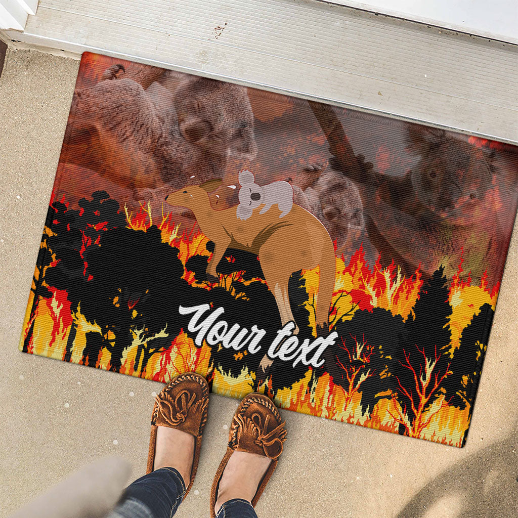 Personalised Save Wildlife Australia Rubber Doormat Australia Bushfire Recovery Wildlife Support