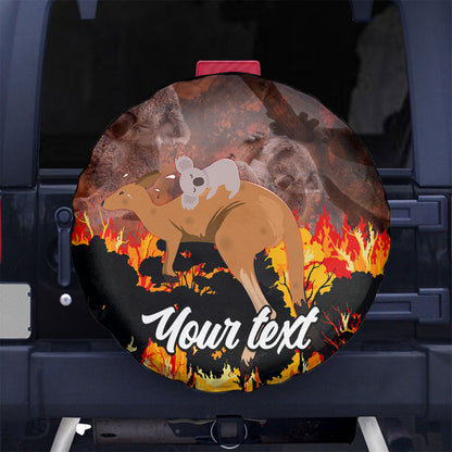 Personalised Save Wildlife Australia Spare Tire Cover Australia Bushfire Recovery Wildlife Support