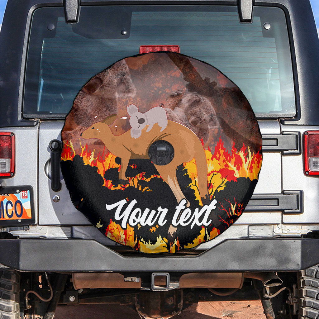 Personalised Save Wildlife Australia Spare Tire Cover Australia Bushfire Recovery Wildlife Support