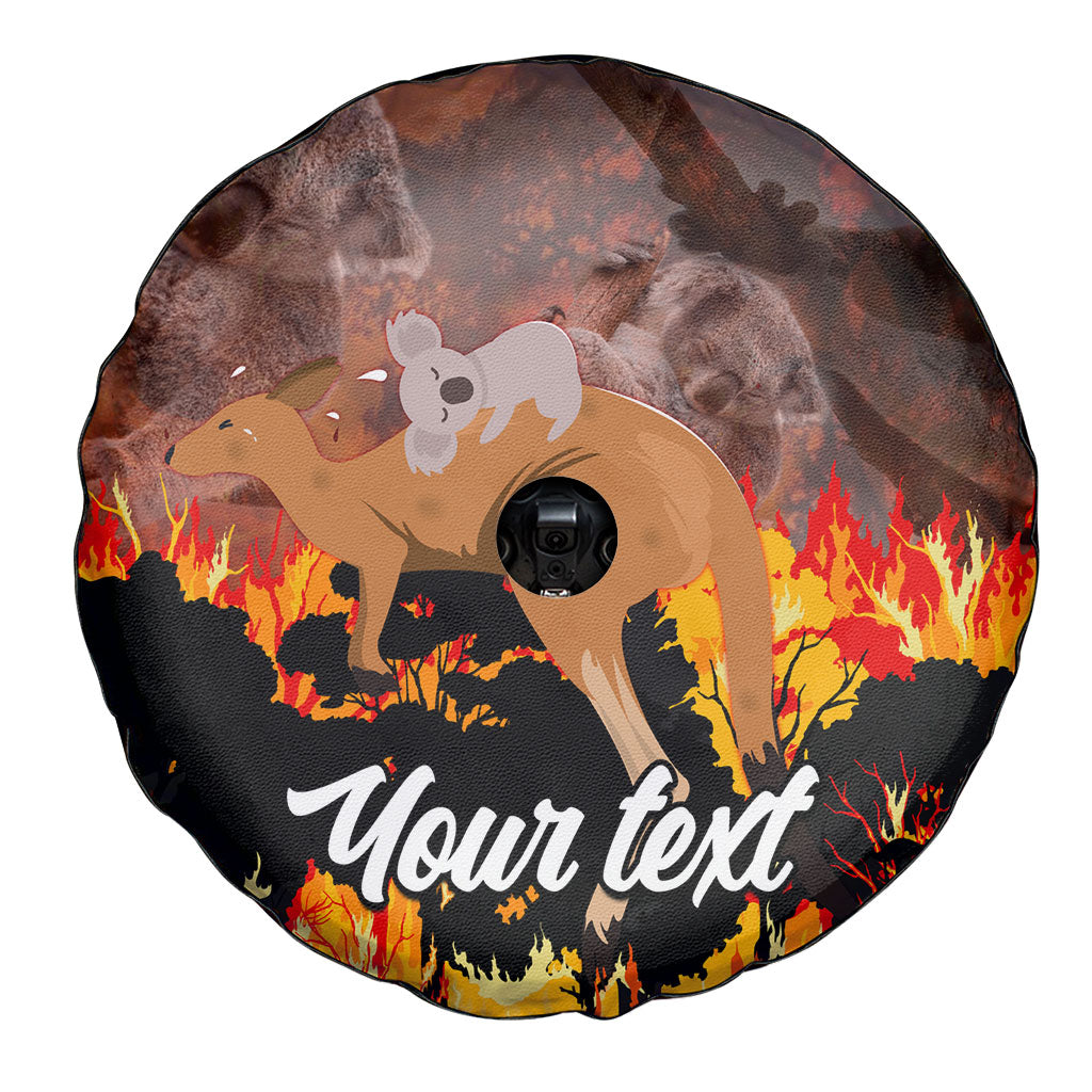 Personalised Save Wildlife Australia Spare Tire Cover Australia Bushfire Recovery Wildlife Support
