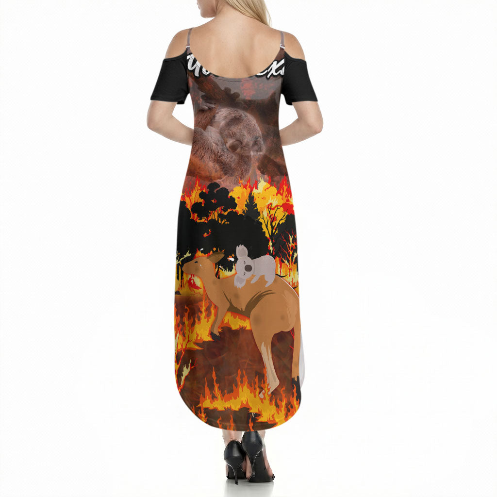 Personalised Save Wildlife Australia Summer Maxi Dress Australia Bushfire Recovery Wildlife Support