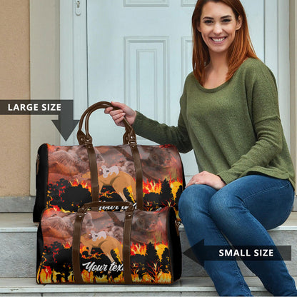 Personalised Save Wildlife Australia Travel Bag Australia Bushfire Recovery Wildlife Support