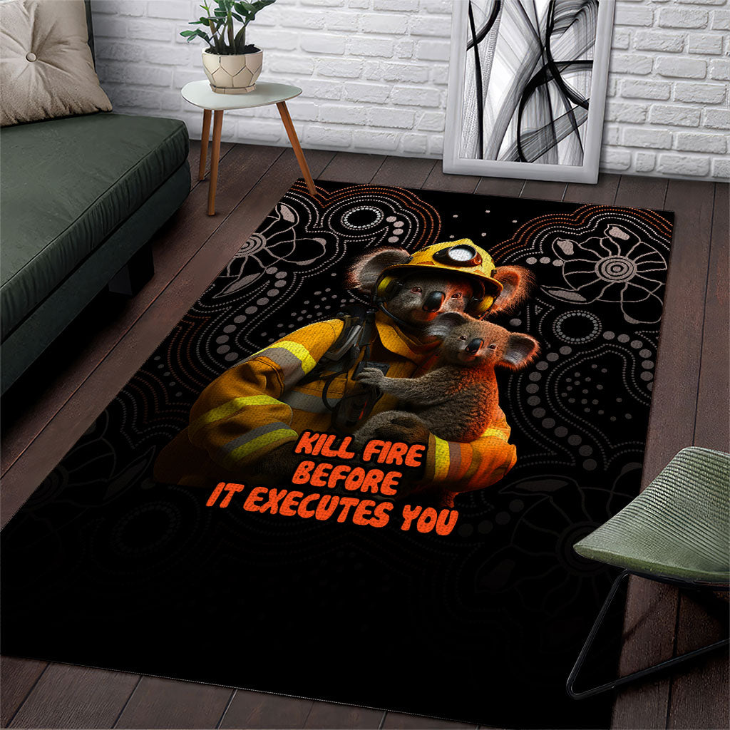 Paws For Australia Area Rug Bushfire Wildlife Support Indigenous Aboriginal