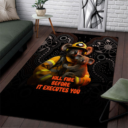 Paws For Australia Area Rug Bushfire Wildlife Support Indigenous Aboriginal