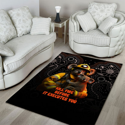 Paws For Australia Area Rug Bushfire Wildlife Support Indigenous Aboriginal