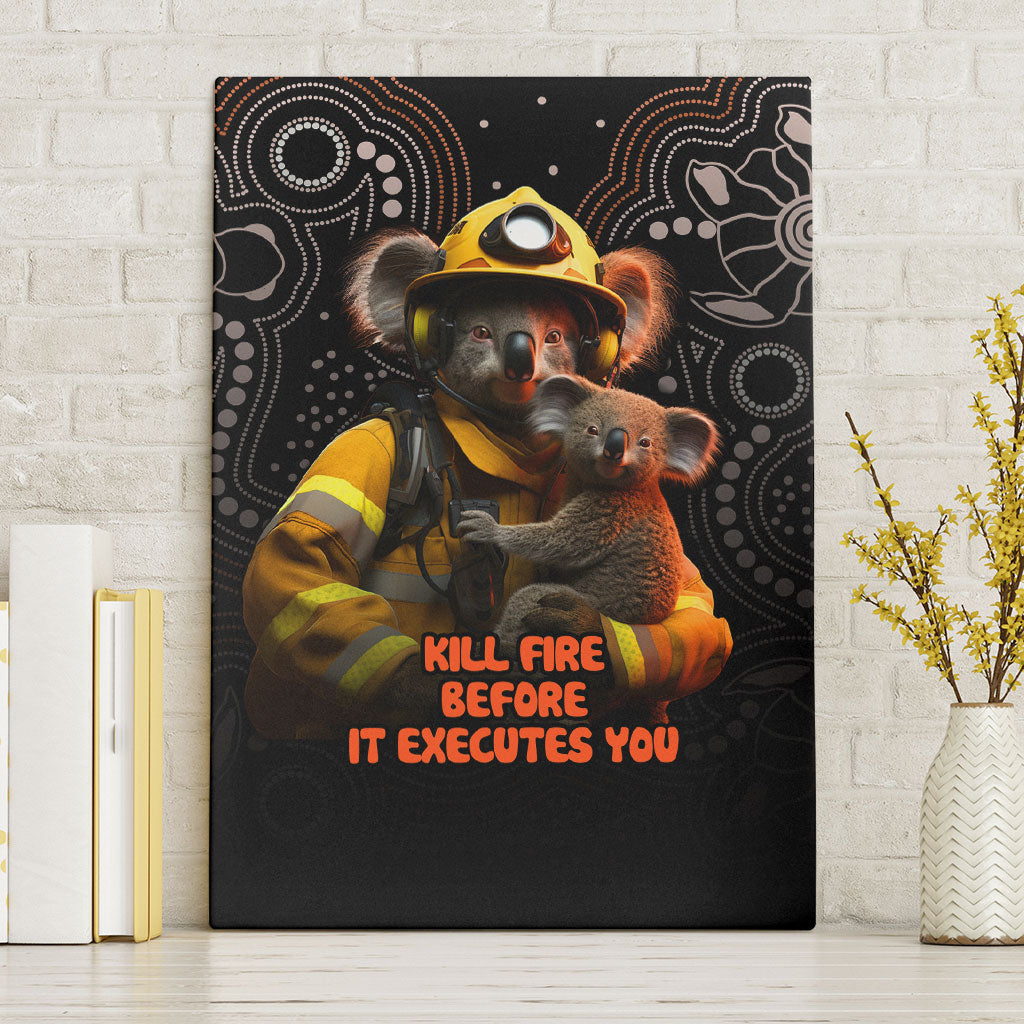 Paws For Australia Canvas Wall Art Bushfire Wildlife Support Indigenous Aboriginal