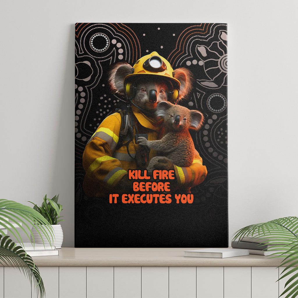 Paws For Australia Canvas Wall Art Bushfire Wildlife Support Indigenous Aboriginal