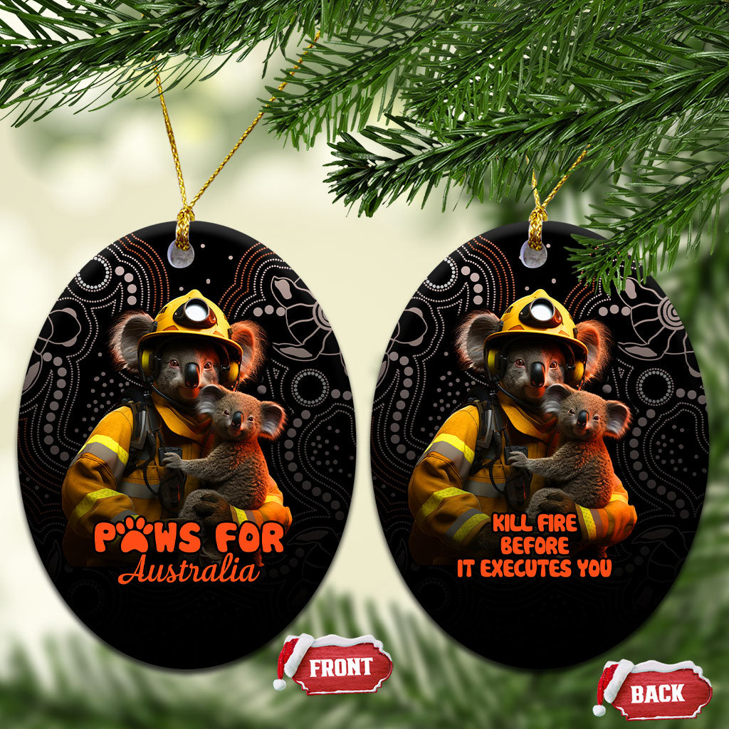Paws For Australia Ceramic Ornament Bushfire Indigenous Aboriginal