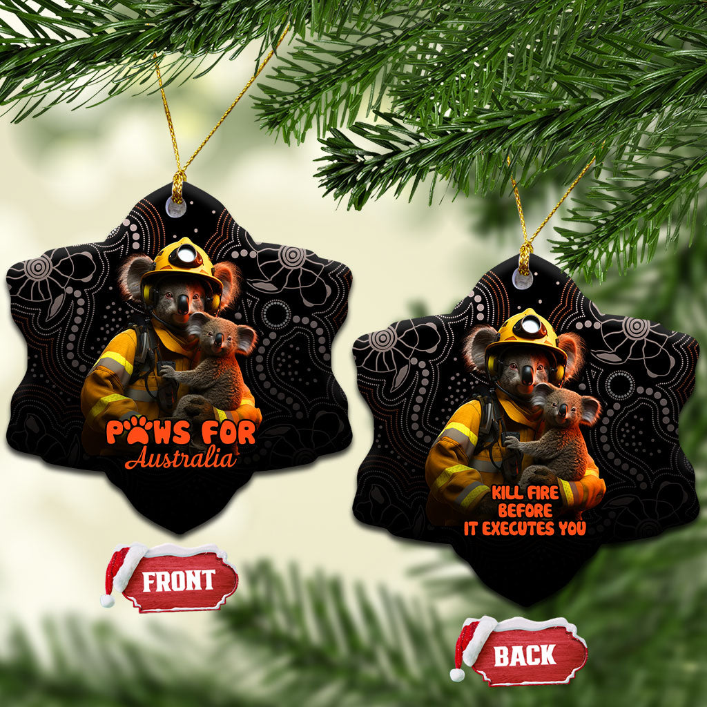 Paws For Australia Ceramic Ornament Bushfire Indigenous Aboriginal