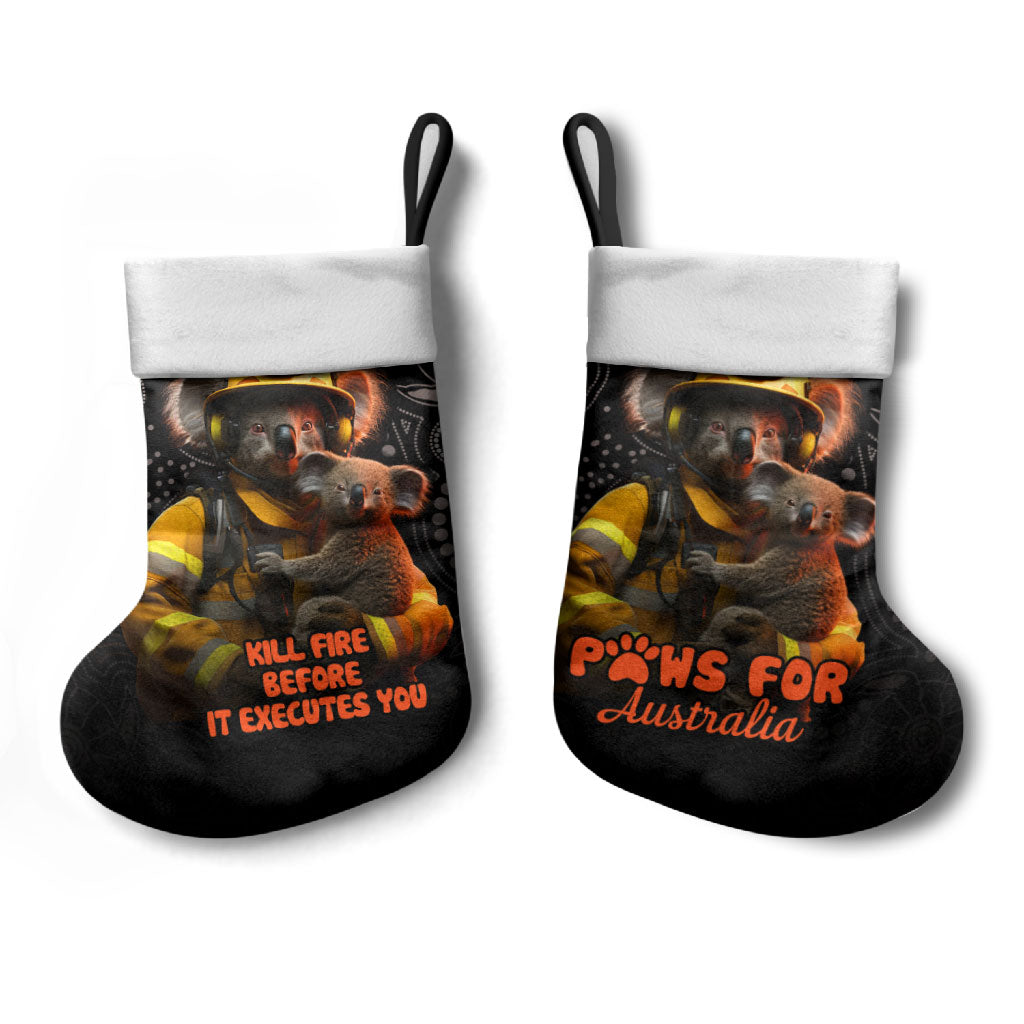 Paws For Australia Christmas Stocking Bushfire Indigenous Aboriginal