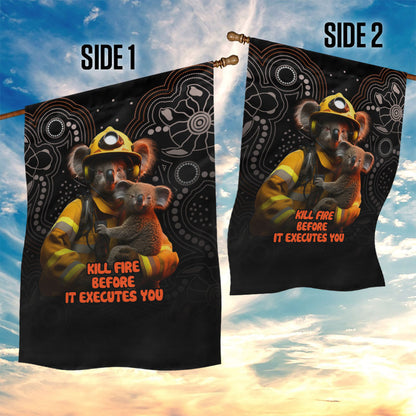 Paws For Australia Garden Flag Bushfire Wildlife Support Indigenous Aboriginal