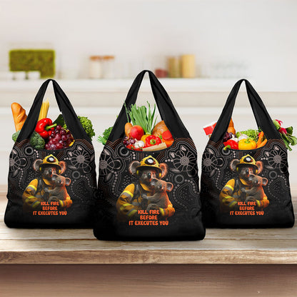 Paws For Australia Grocery Bag Bushfire Wildlife Support Indigenous Aboriginal
