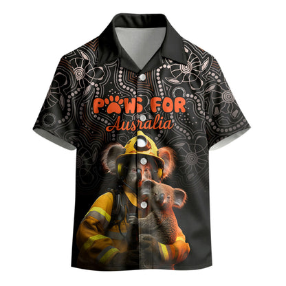 Paws For Australia Kid Hawaiian Shirt Bushfire Wildlife Support Indigenous Aboriginal