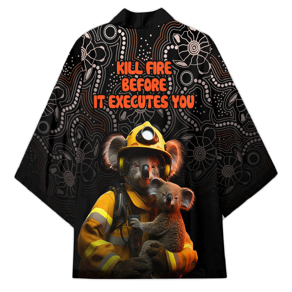 Paws For Australia Kimono Bushfire Wildlife Support Indigenous Aboriginal