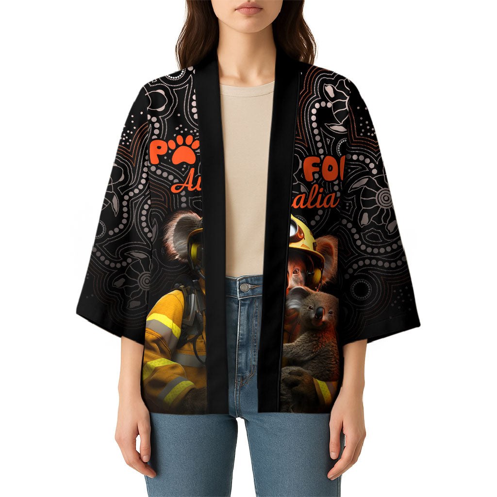 Paws For Australia Kimono Bushfire Wildlife Support Indigenous Aboriginal