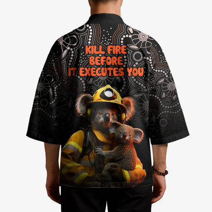 Paws For Australia Kimono Bushfire Wildlife Support Indigenous Aboriginal