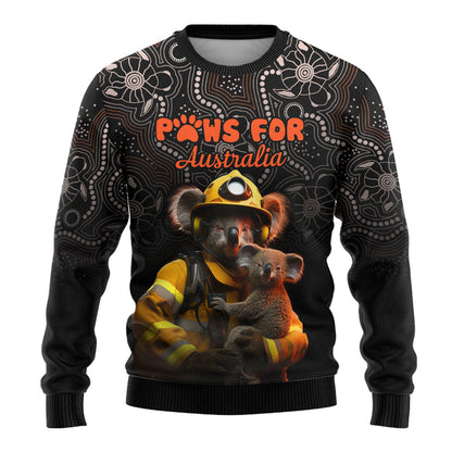 Paws For Australia Ugly Christmas Sweater Bushfire Indigenous Aboriginal
