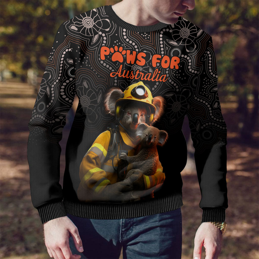 Paws For Australia Ugly Christmas Sweater Bushfire Indigenous Aboriginal