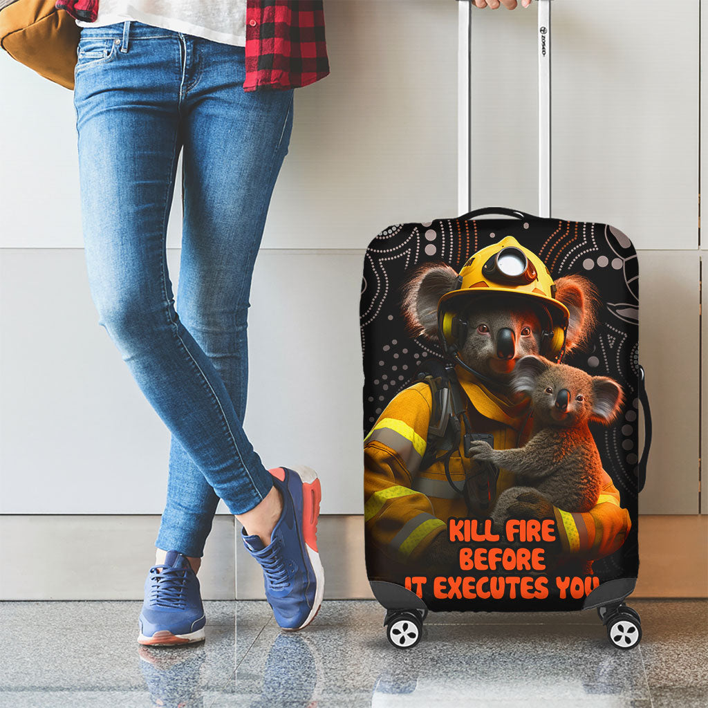 Paws For Australia Luggage Cover Bushfire Wildlife Support Indigenous Aboriginal