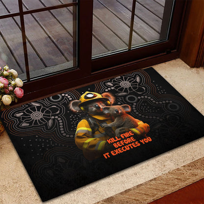 Paws For Australia Rubber Doormat Bushfire Wildlife Support Indigenous Aboriginal