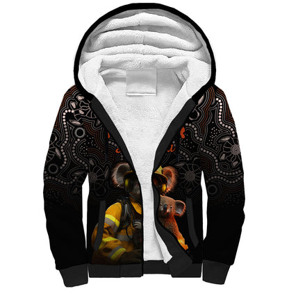 Paws For Australia Sherpa Hoodie Bushfire Wildlife Support Indigenous Aboriginal