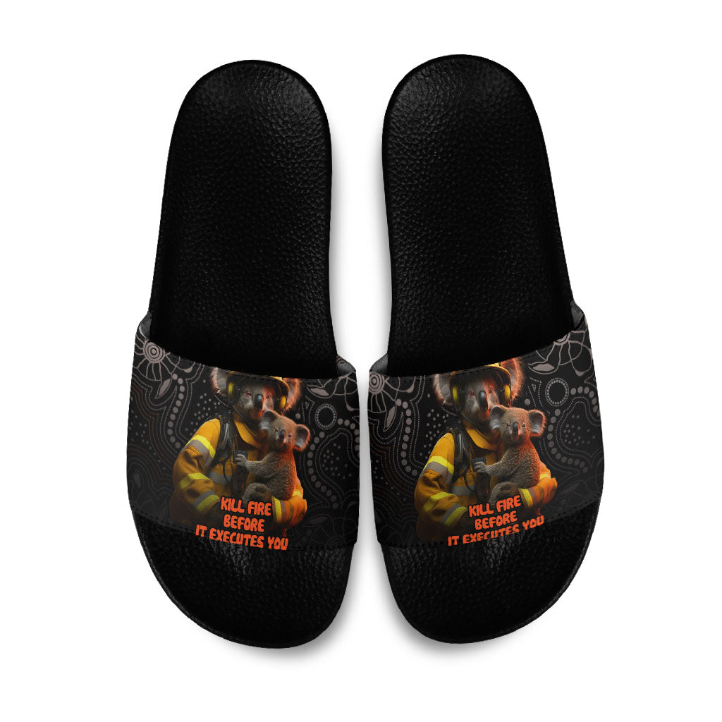 Paws For Australia Slide Sandals Bushfire Wildlife Support Indigenous Aboriginal