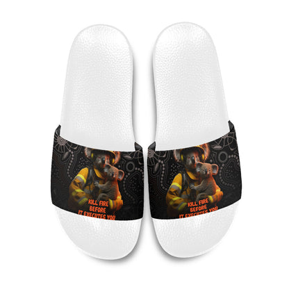 Paws For Australia Slide Sandals Bushfire Wildlife Support Indigenous Aboriginal