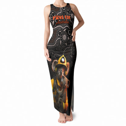 Paws For Australia Tank Maxi Dress Bushfire Wildlife Support Indigenous Aboriginal