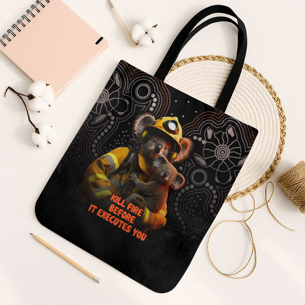 Paws For Australia Tote Bag Bushfire Wildlife Support Indigenous Aboriginal