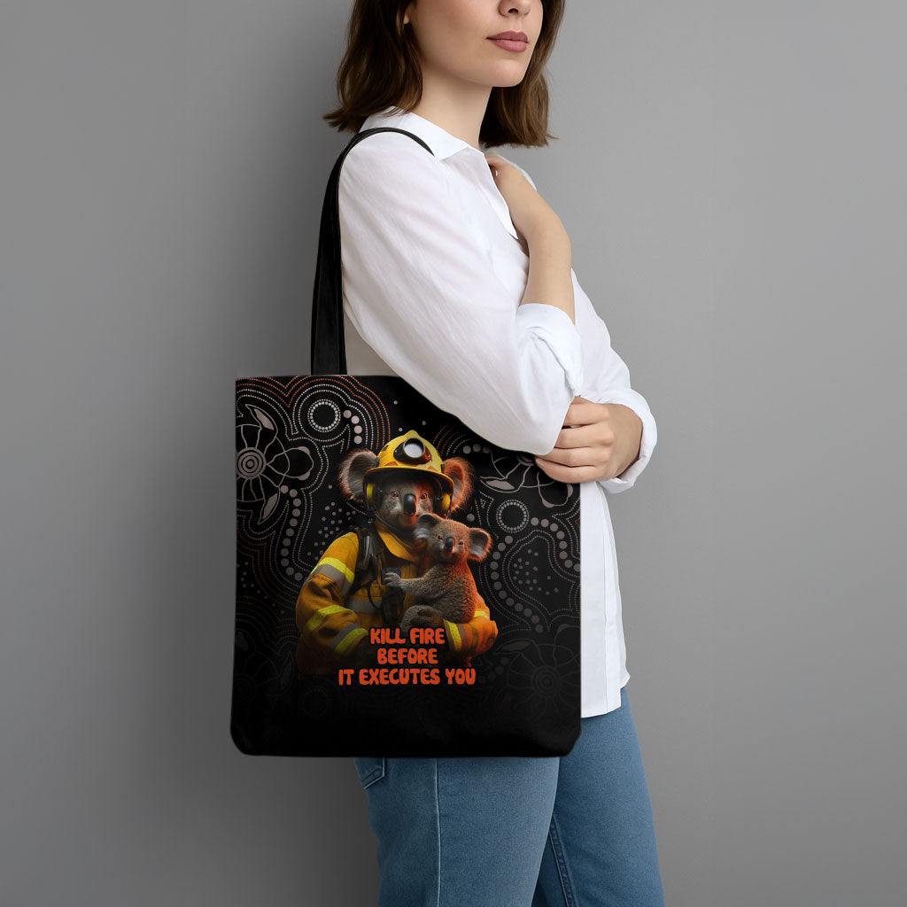 Paws For Australia Tote Bag Bushfire Wildlife Support Indigenous Aboriginal