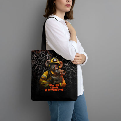 Paws For Australia Tote Bag Bushfire Wildlife Support Indigenous Aboriginal