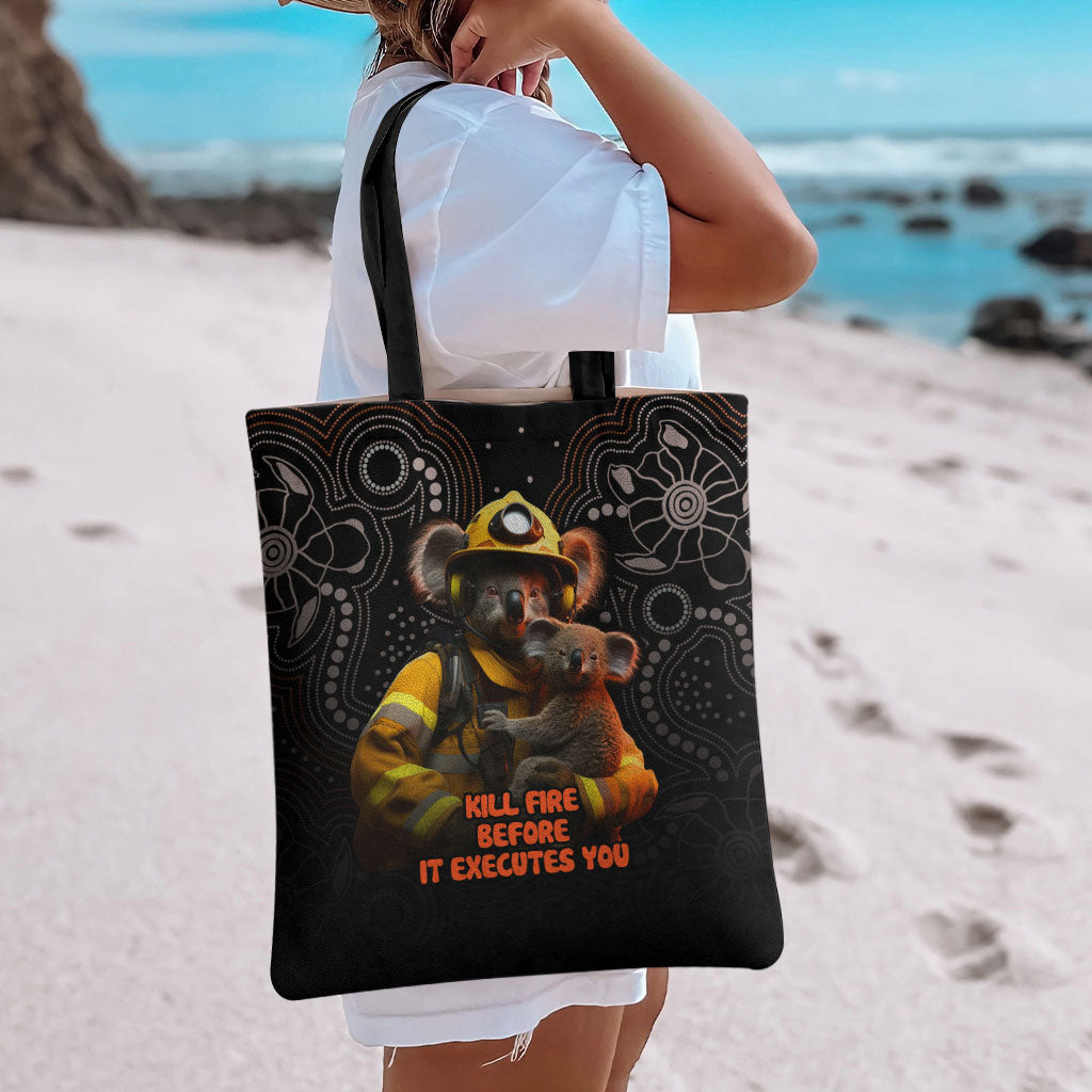 Paws For Australia Tote Bag Bushfire Wildlife Support Indigenous Aboriginal