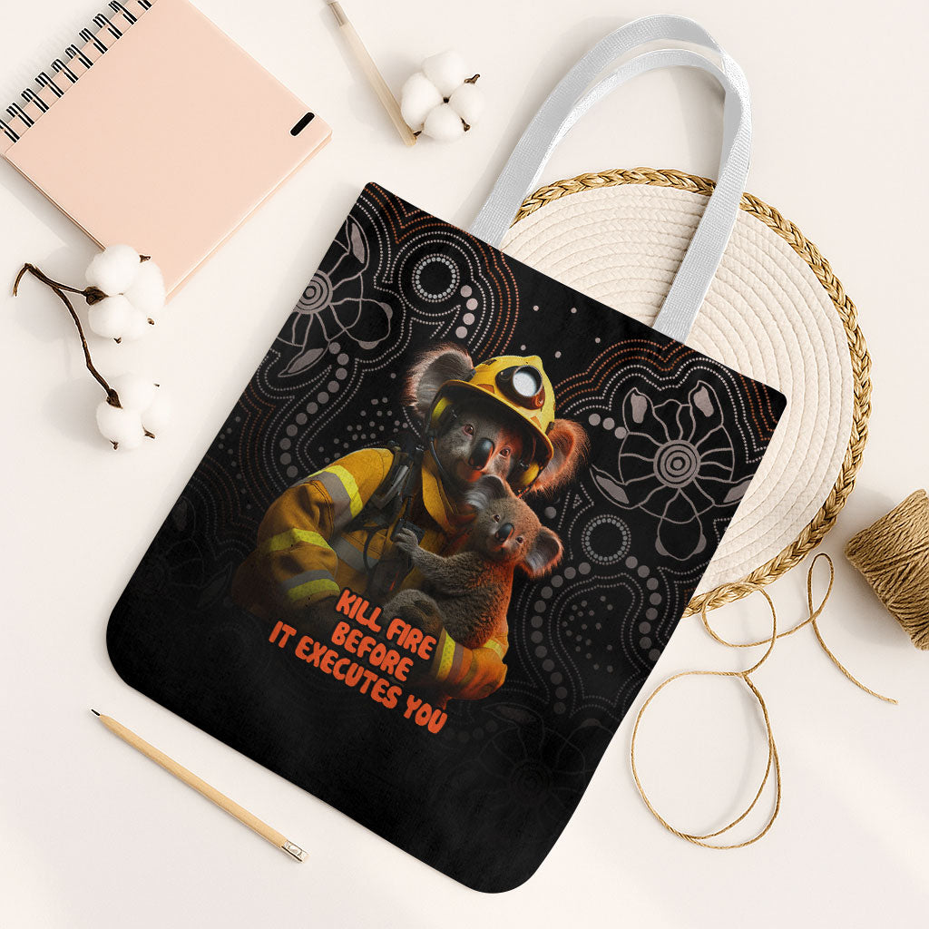 Paws For Australia Tote Bag Bushfire Wildlife Support Indigenous Aboriginal