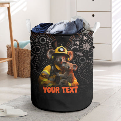 Personalised Paws For Australia Laundry Basket Bushfire Wildlife Support Indigenous Aboriginal