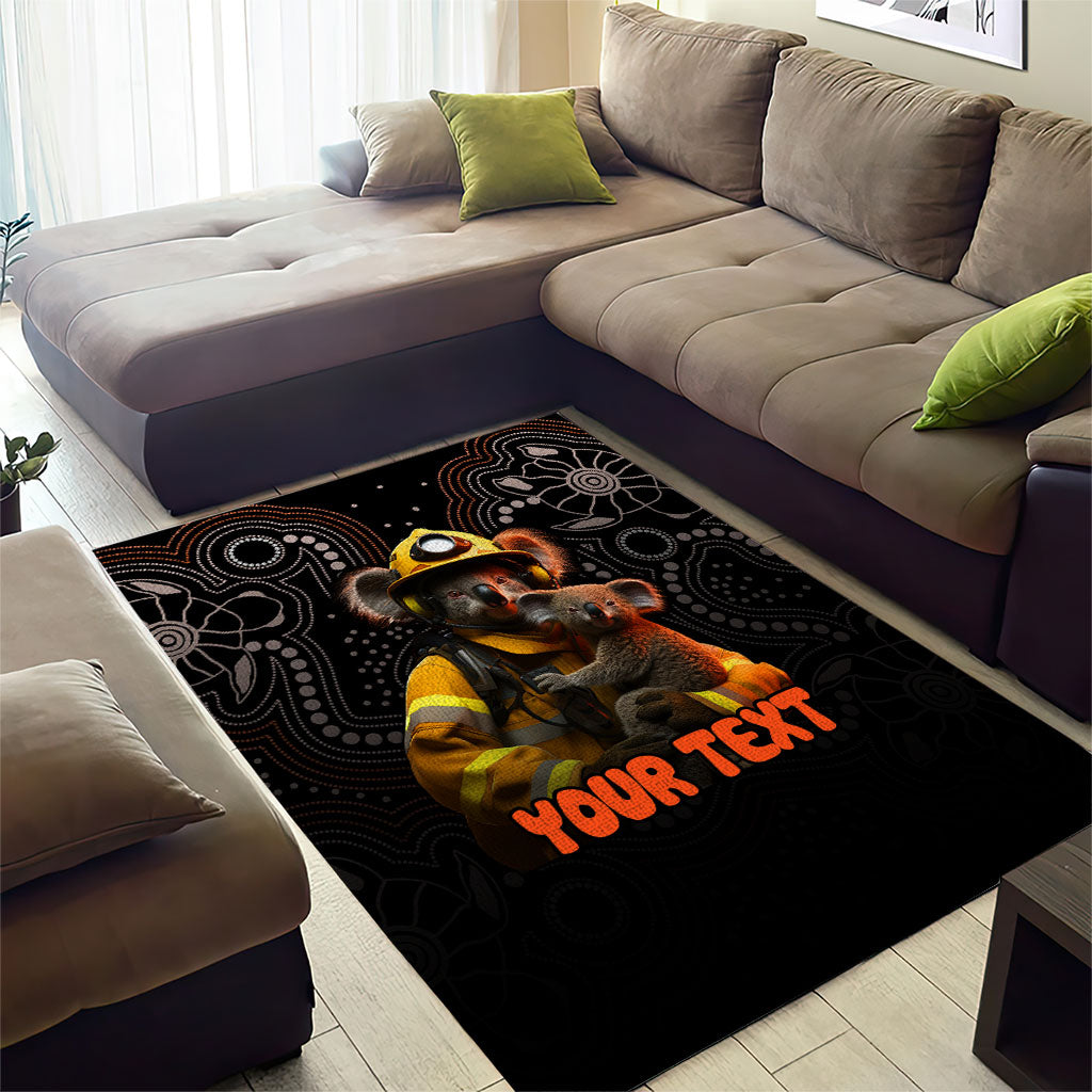 Personalised Paws For Australia Area Rug Bushfire Wildlife Support Indigenous Aboriginal