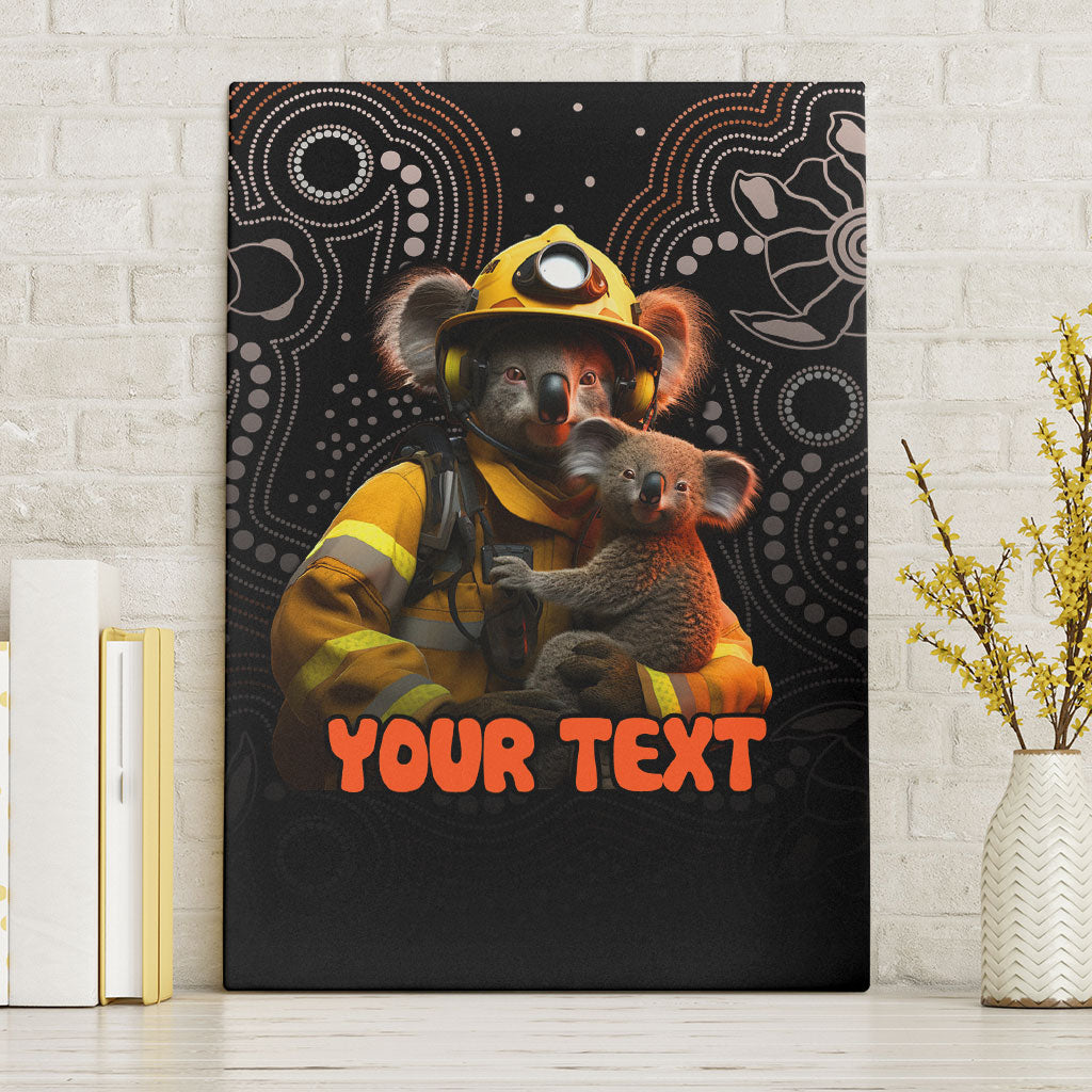Personalised Paws For Australia Canvas Wall Art Bushfire Wildlife Support Indigenous Aboriginal