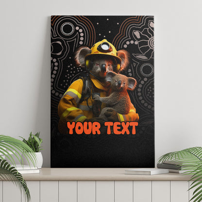 Personalised Paws For Australia Canvas Wall Art Bushfire Wildlife Support Indigenous Aboriginal