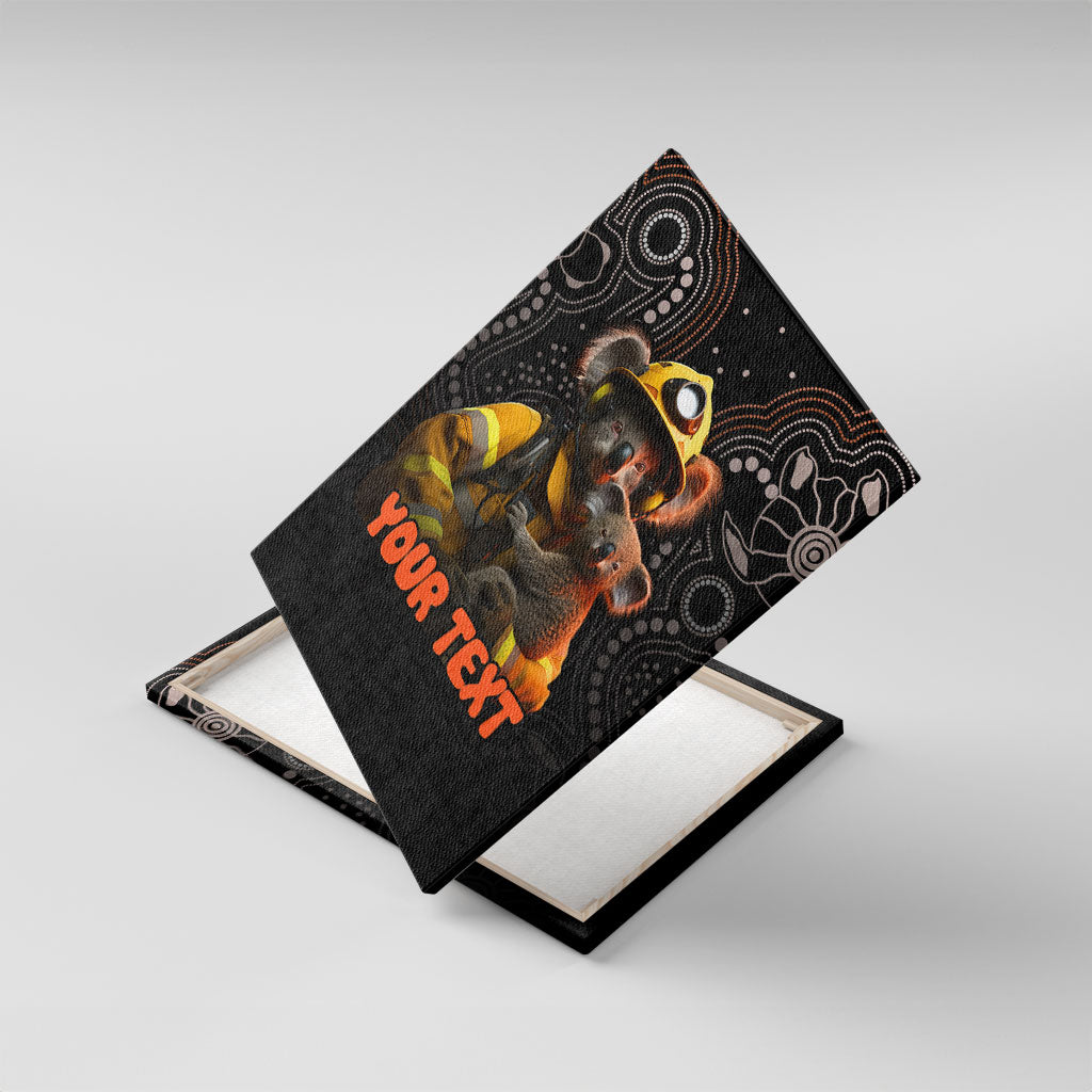 Personalised Paws For Australia Canvas Wall Art Bushfire Wildlife Support Indigenous Aboriginal