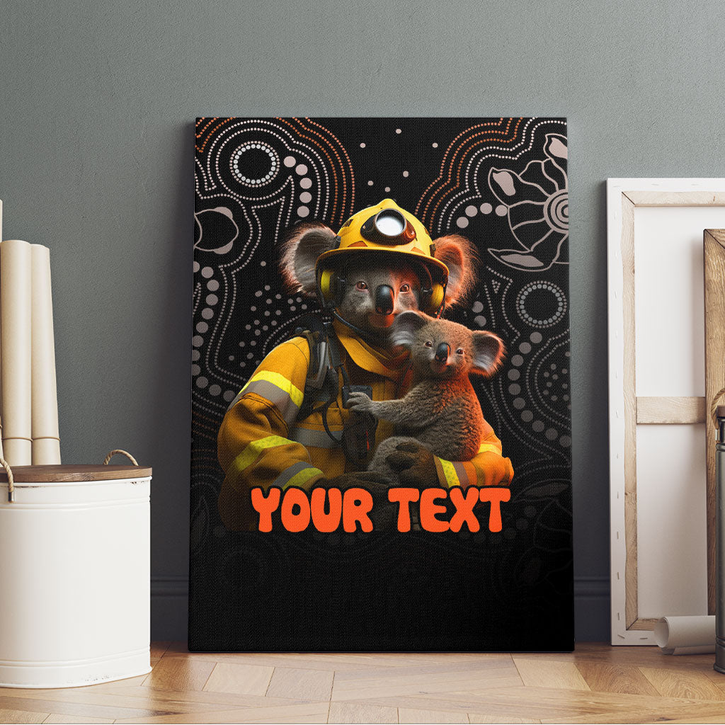 Personalised Paws For Australia Canvas Wall Art Bushfire Wildlife Support Indigenous Aboriginal